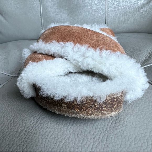 Amputee ONE Right Shoe Sz 41 / US 10 JENNI KAYNE Shearling-Lined  Sandal Suede - Picture 3 of 12